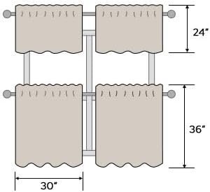 HOMEIDEAS Blush Pink Sheer Kitchen Curtains 30 X 36 Inch Length 2 Panels - Image 7