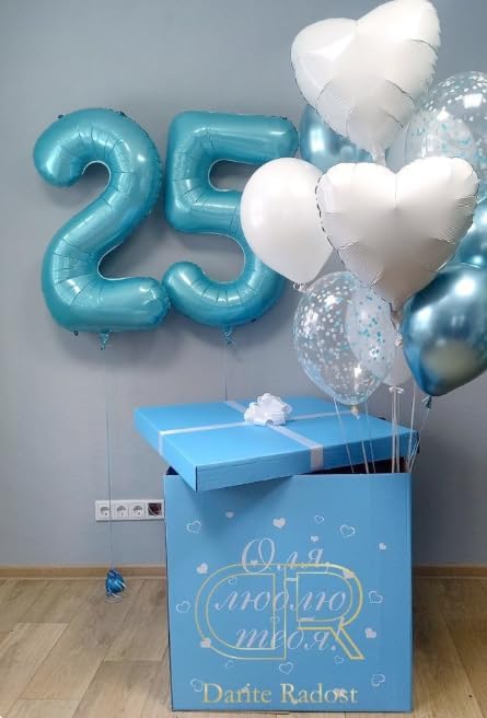 Pearl Blue Number 9 Balloon 40 inch, 9th Birthday Party Balloons Decorations | - Image 7