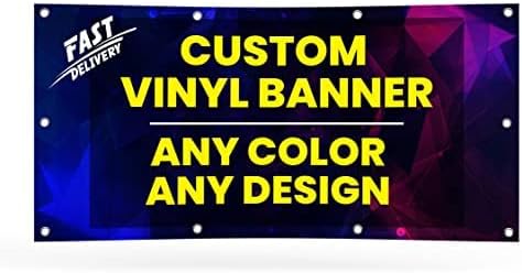 Personalized Custom Vinyl Banner Printing Indoor or Outdoor use Printed by FactoryofStickers