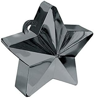 Black Star Electroplated Balloon Weight, Party Decor - Image 2