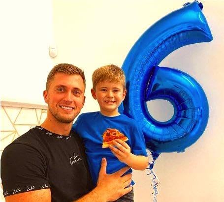 Blue Jumbo Number 60 Balloon 40 Inch, Women Men 60 Birthday Supplies, Foil - Image 6