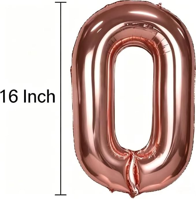 10 Pcs Number 0-9 Balloons 16 Inch Number Mylar Foil Balloons Custom Digital - Image 2