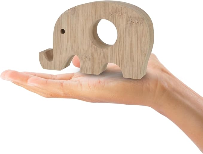 Natural Colored Elephant Bamboo Balloon Weight - Image 3