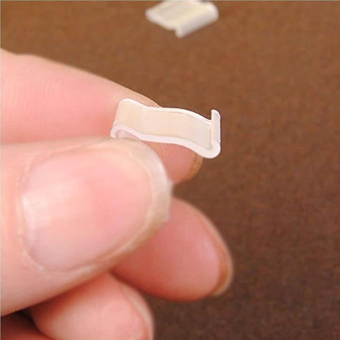 100Pcs Transparent Plastic Balloon V-shaped Clips, Wedding Party Halloween - Image 6