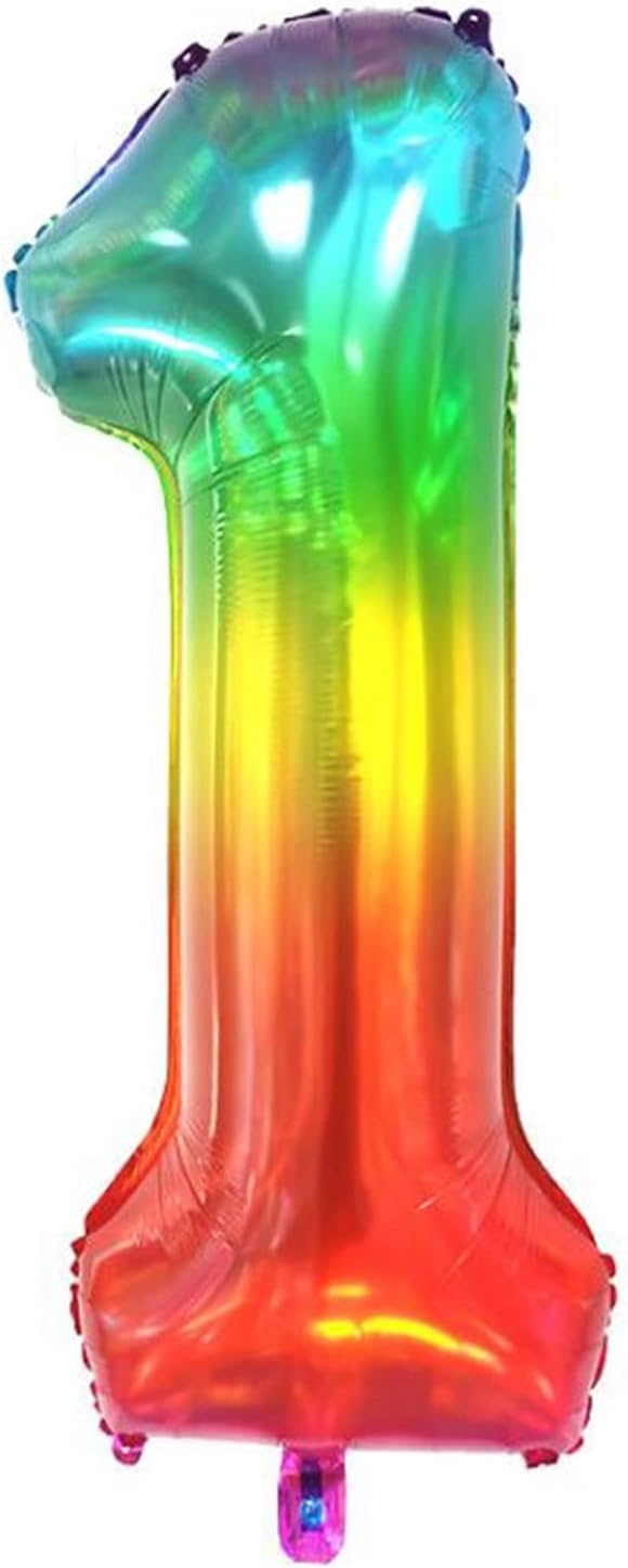 40 inch digital balloon, number 1, Jelly Color by TNCDJKPA