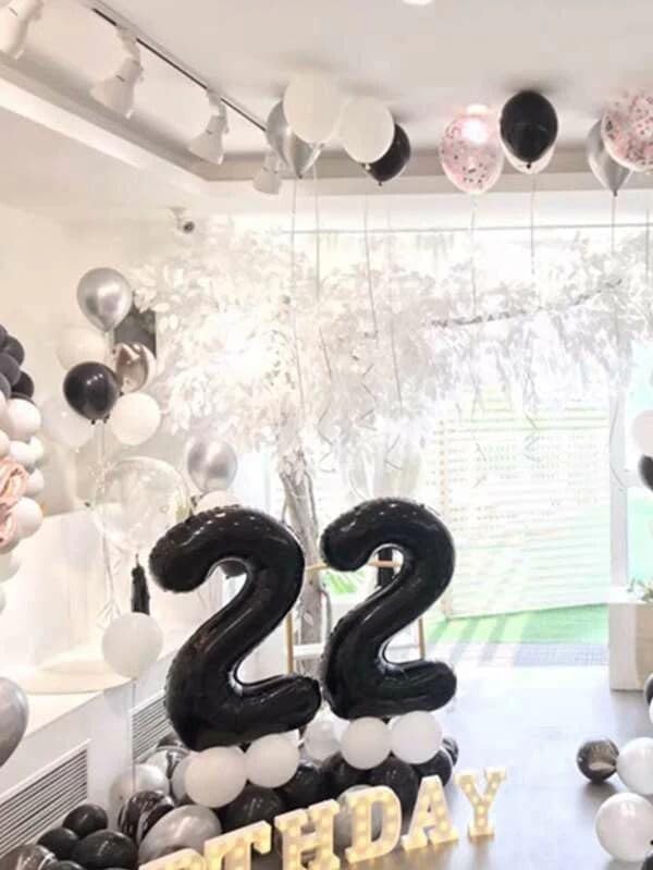Black Number 12 Balloon 40 Inch - Image 7