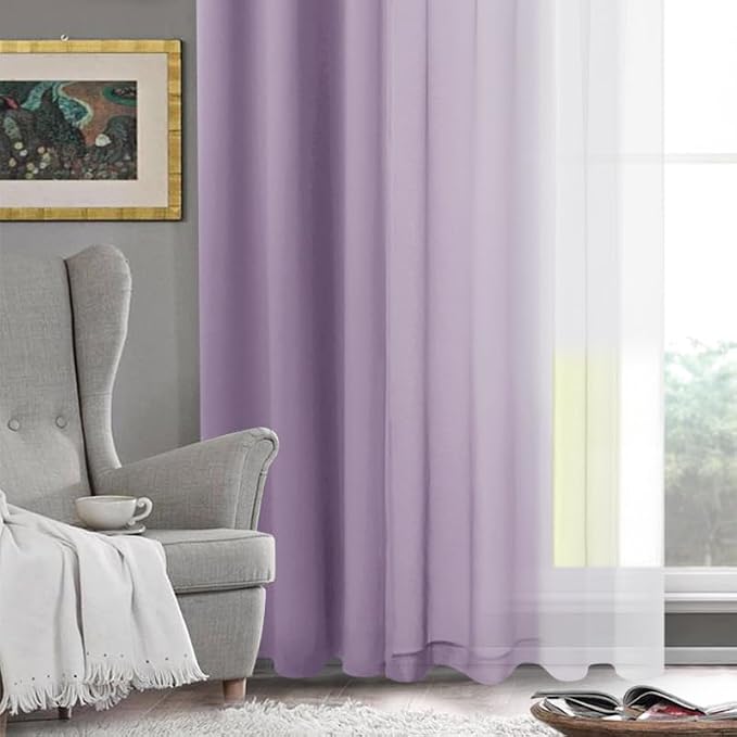 DWCN Ombre Sheer Curtains - Image 7