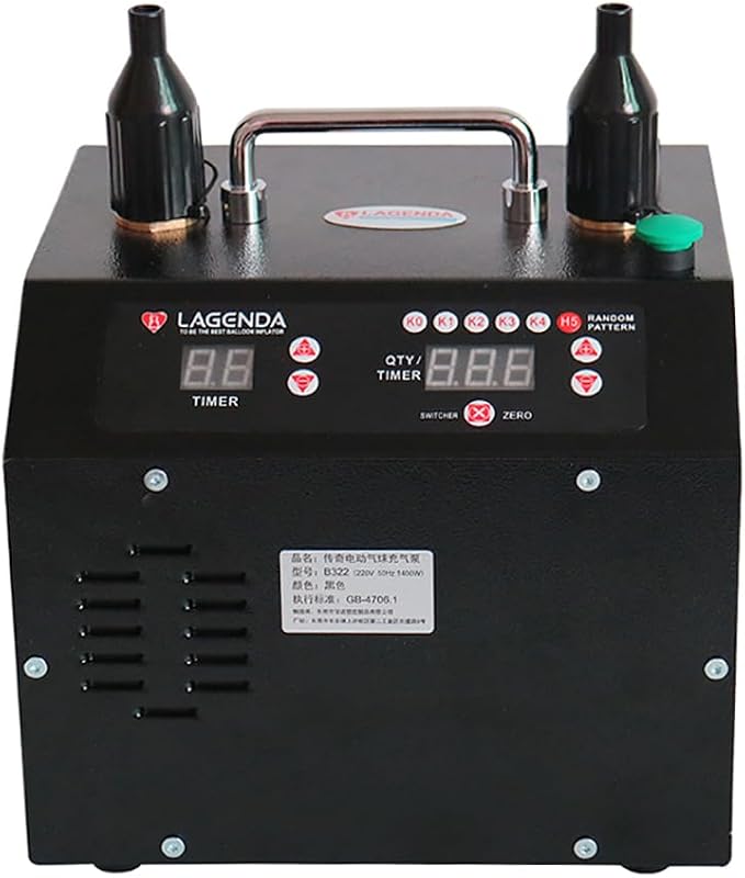 Lagenda B322 V5.0 Electric Balloon Pump Dual Nozzles 1400W Digital Electric Air by LAGENDA