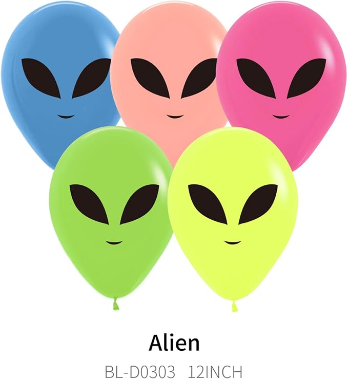 30pcs 12" Alien Balloons UFO Balloons - Image 6