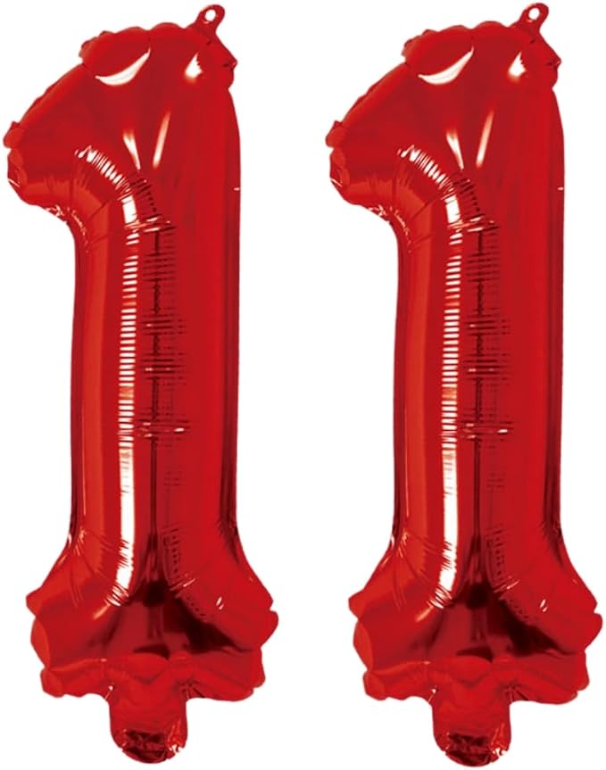 Number 11 Balloon Foil Mylar Balloons by YPSelected