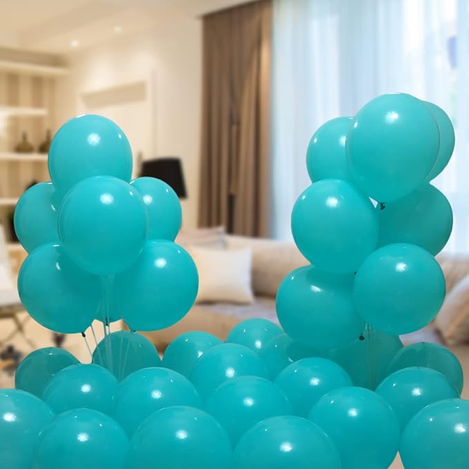 300 Pack Turquoise Teal Balloons 12 inch Turquoise Latex Balloon Bulk - Image 6