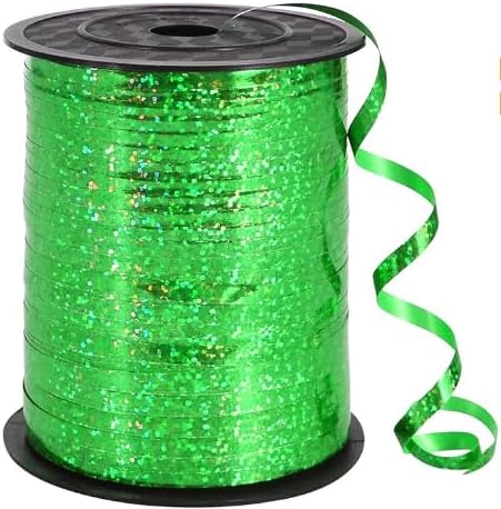 BEISHIDA 500 Yards Green Crimped Curling Ribbon Balloon String, Shiny Metallic - Image 7