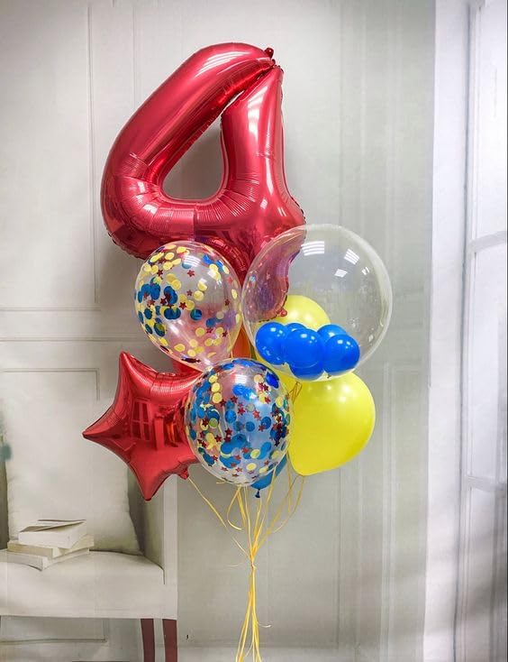 Red Number 0 Balloon 40 Inch - Image 7