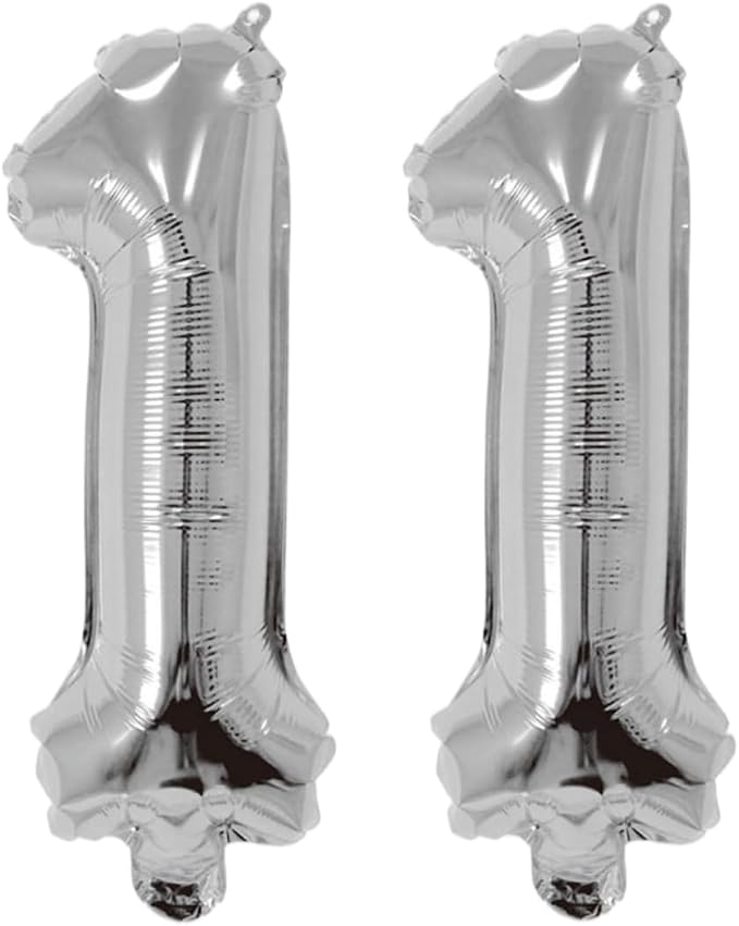 Number 11 Balloon Foil Mylar Balloons by YPSelected