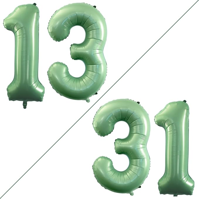 Number 13 Balloons for 13th Birthday Sweet 13 Party Decorations, 42 Inch Jumbo by GOER