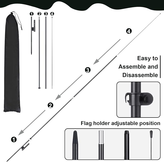 Buryeah 2 Sets Welcome Feather Flag Sign Kit Welcome Banners Swooper Flag - Image 7