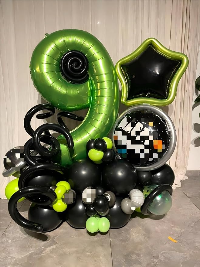 Light Green Number 9 Balloon 40 inch, Birthday Party Balloons Decorations | - Image 6