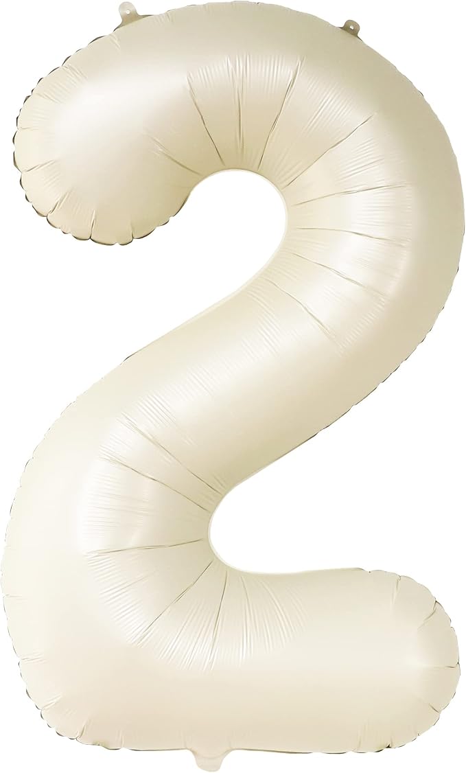 KatchOn Cream White Number 2 Balloon - Image 8