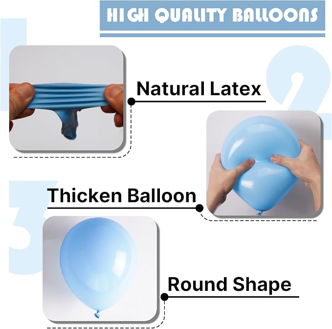 PartyWoo Pastel Rainbow Balloons 100pcs Latex Helium Balloons 12 Inch | Baby - Image 6