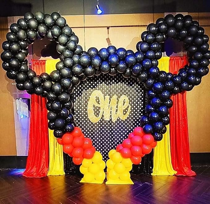 166Pcs Red Yellow Black Balloon Garland Arch Kit - Image 7