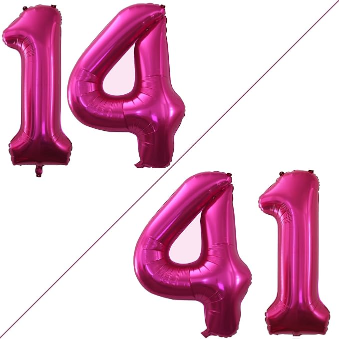 Number 14 Balloons for 14th Birthday Sweet 14 Party Decorations, 42 Inch Jumbo by GOER