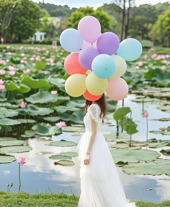 Pastel Purple Balloons 145pcs Different Sizes 18 12 10 5 Inches Light Purple - Image 6