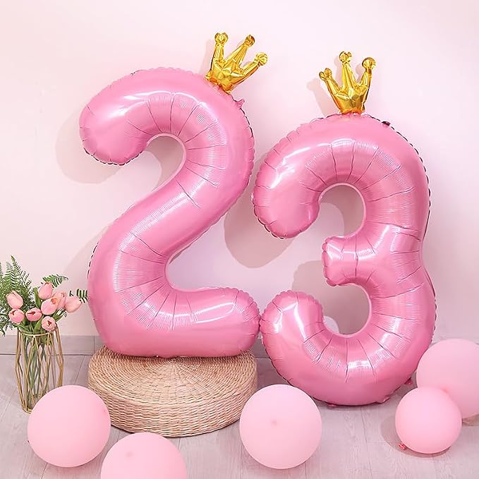 Giant Pink Number 10 Balloon - Image 9