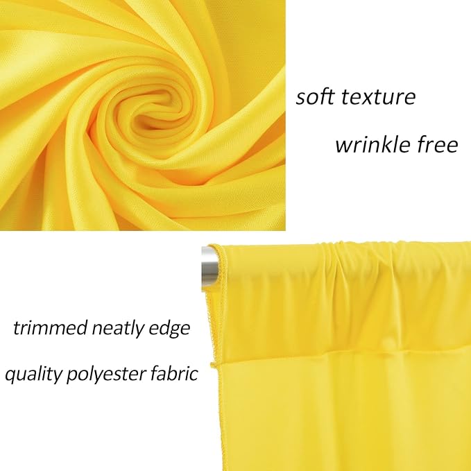 AK TRADING CO. 10 feet x 10 feet Polyester Backdrop Drapes Curtains Panels - Image 8