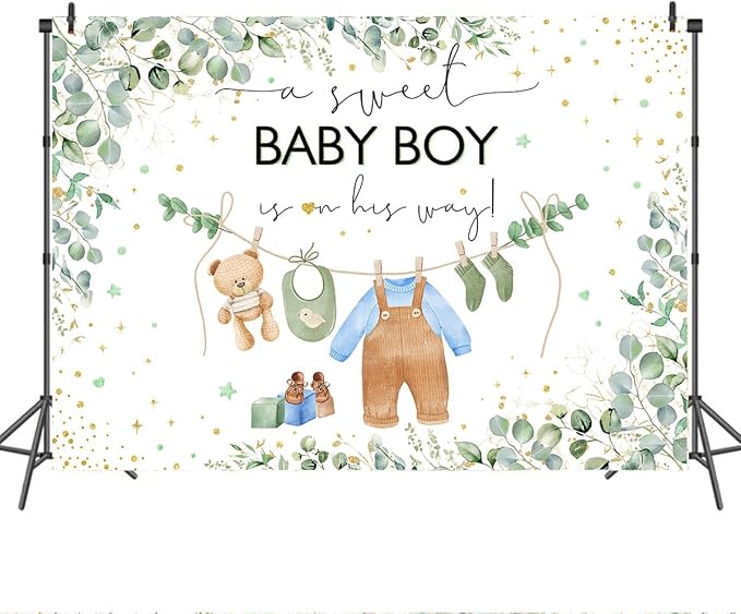Mocsicka Sweet Baby Shower Backdrop - Image 3