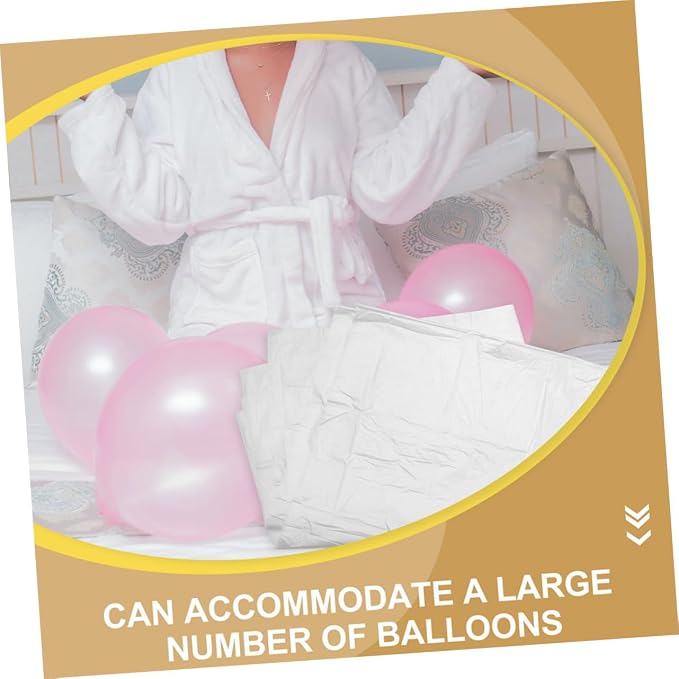 PRETYZOOM 10pcs Large Plastic Balloon Storage Bag Organizer - Image 9