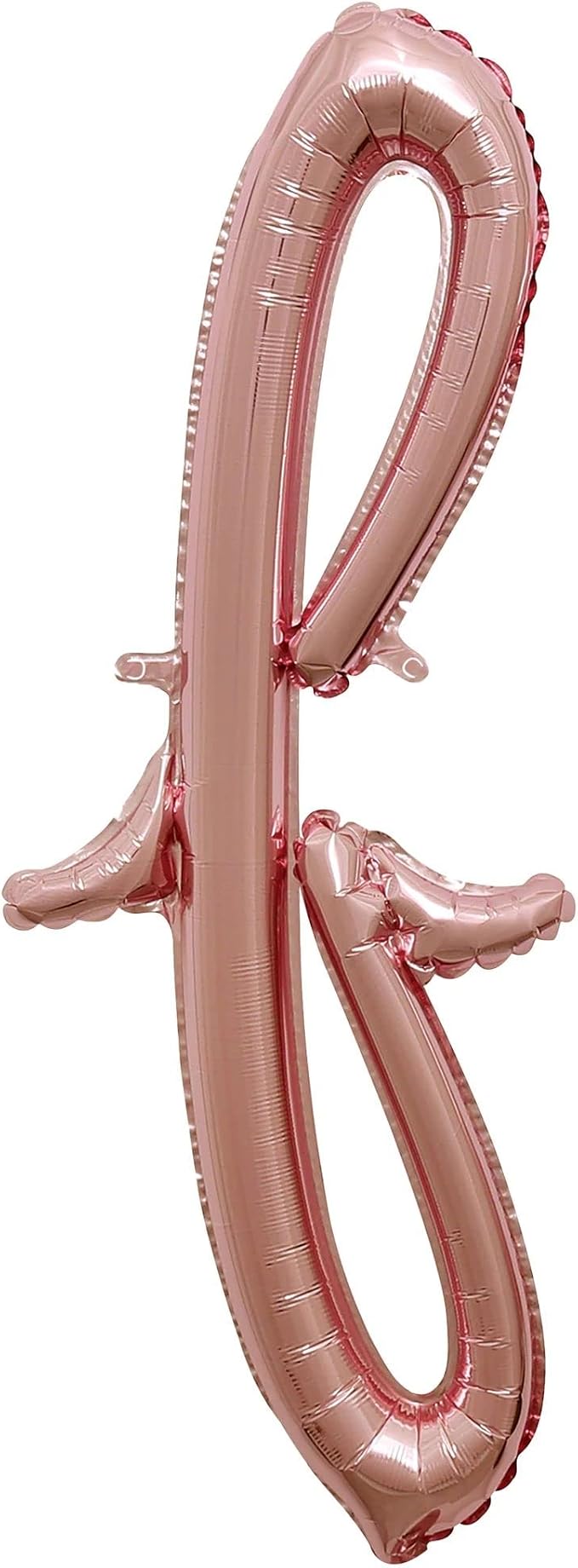 Rose Gold Script Shaped Foil Balloon by AmscanPartySupplies