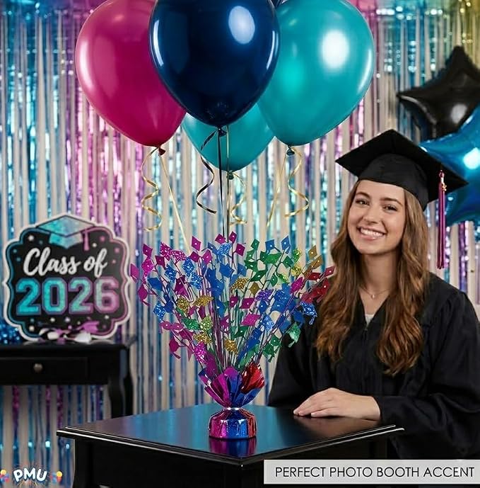 PMU Multicolor Graduation Balloon Weights, Graduation Centerpieces - Image 7