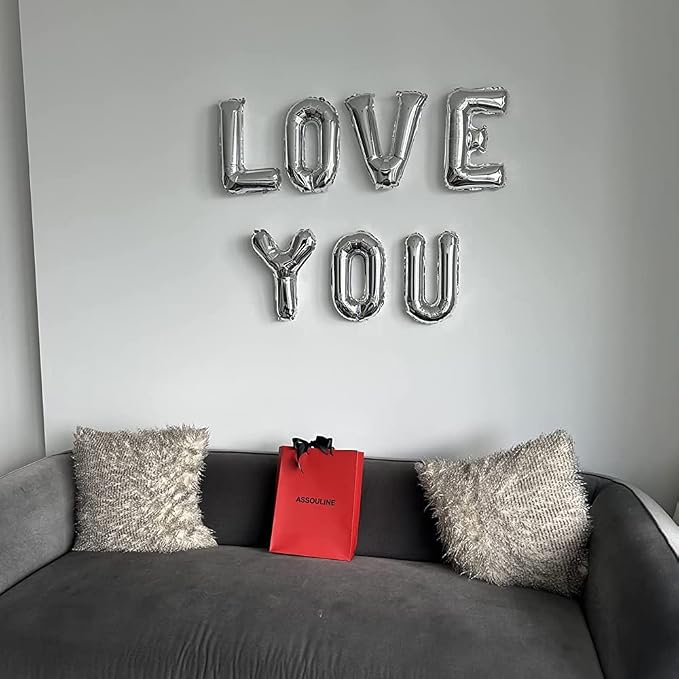 78 Pcs Sliver Letter Balloons A to Z Custom DIY Phrase Banner - Image 5