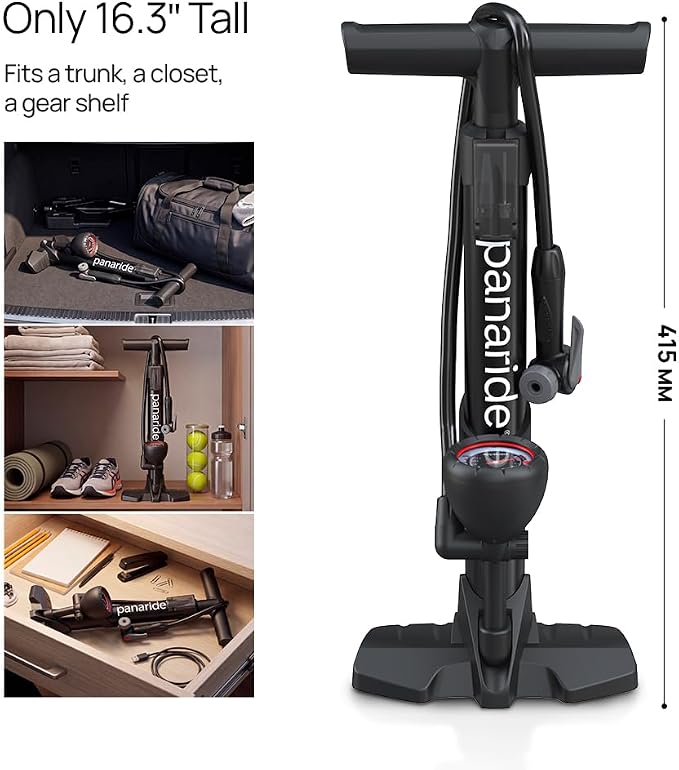 Bike Pump Floor, Advanced Bike Tire Inflator, Bicycle Hand Air Pump - Image 8