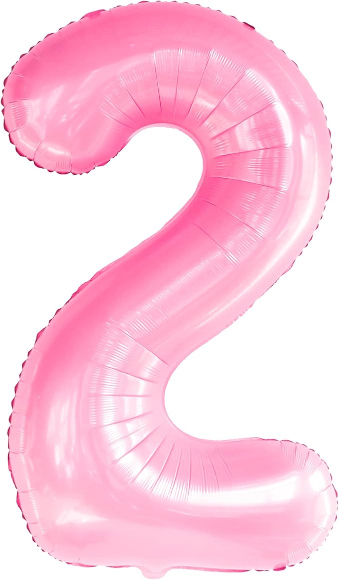 KatchOn Pink Number 2 Balloon 40 Inch 2nd Birthday Decorations - Image 9