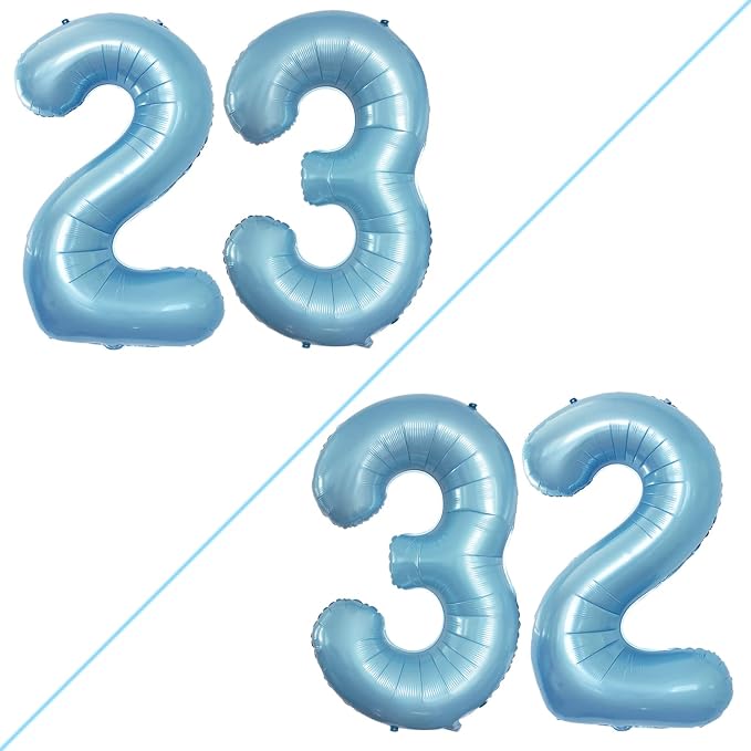 Number 23 Balloons for 23rd Birthday Party Decorations, 42 Inch Jumbo Foil by GOER