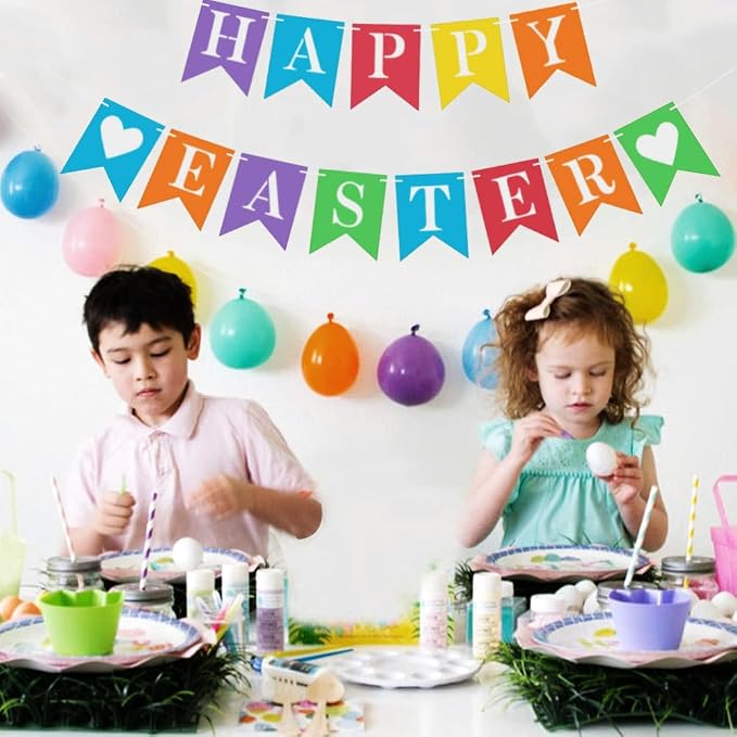 DIY Rainbow Banner Set Include 26 Letters Stencil, Make Your Own Banner - Image 5