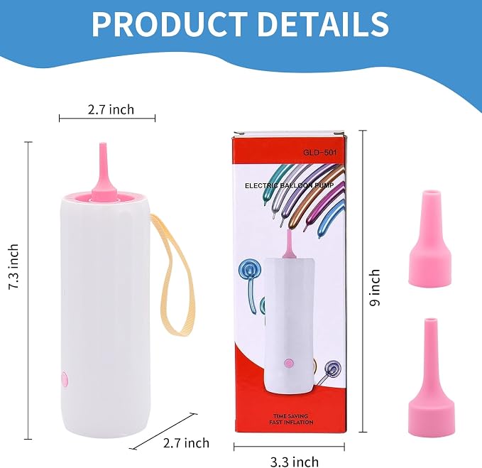 Balloon Pump Electric Air Pump for Balloons Portable Balloon Inflators Blower - Image 6