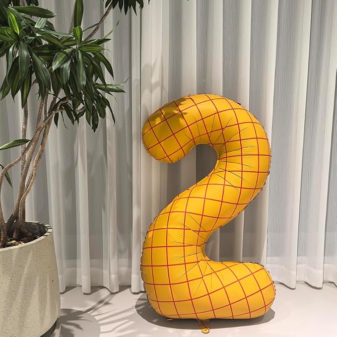 40 In Matte Yellow Number 4 Balloons Helium Foil Mylar Balloon Digital 4 | The - Image 5