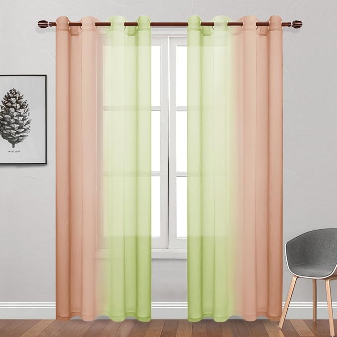 DWCN Ombre Sheer Curtains - Image 7