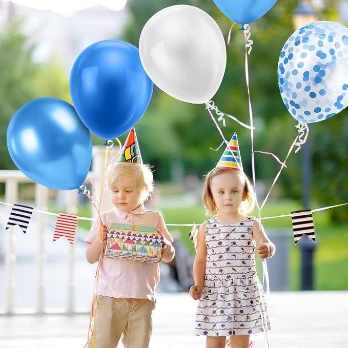 Ainiv 15PCS Blue Balloons, 12inch Thicken Party Balloons - Image 9