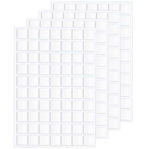 JANYUN 560 Pcs Sticky Dots Square Putty Clear Mounting Tape - Image 8