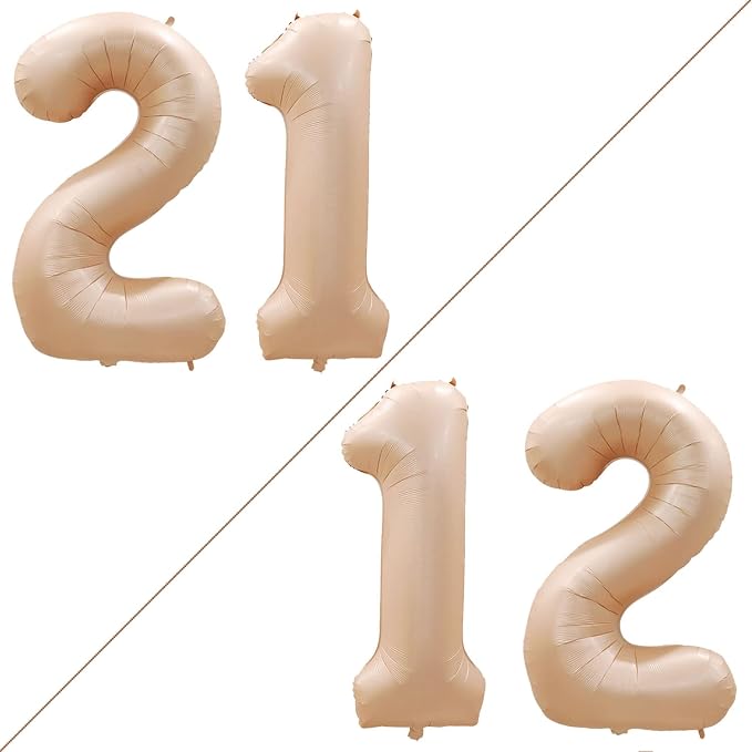 Number 12 Balloons for 12th Birthday Sweet 12 Party Decorations, 42 Inch Jumbo by GOER