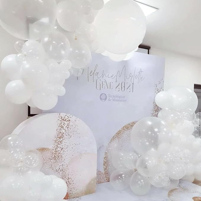 RUBFAC 135pcs Clear Balloons, Latex Transparent Balloon Different Sizes 18 12 - Image 8