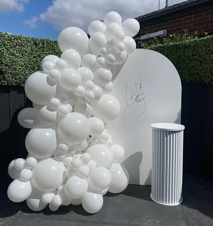 KBZVNAF White Balloons Latex Party Balloons - Image 8