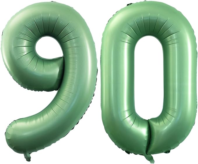 Number 90 Balloons for 90th Birthday Party Decorations, 42 Inch Jumbo Foil by GOER