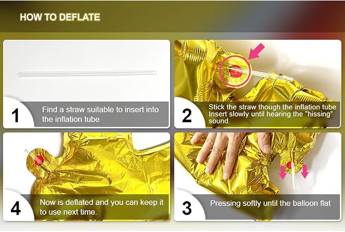 16" Standing Gold Alphabet Letter and Number Balloons Aluminum Hanging Foil - Image 4