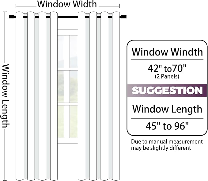 Yakamok 100% Blackout Curtains Ombre Purple Curtains - Image 7