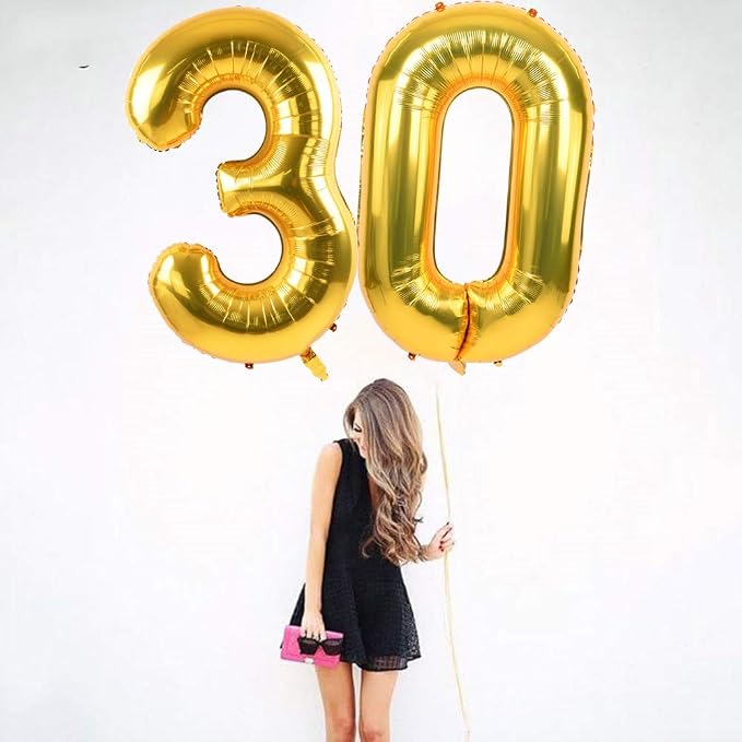 TONIFUL 40 Inch Gold Foil Number 50 Balloon, 50th Birthday Decorations | Large - Image 6