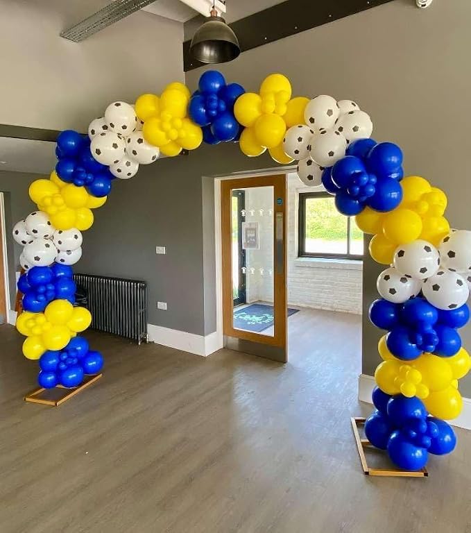 Blue and Yellow Balloons Garland Arch Kit 154Pcs - Image 6